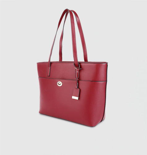 Maroon Solid Shoulder Bag